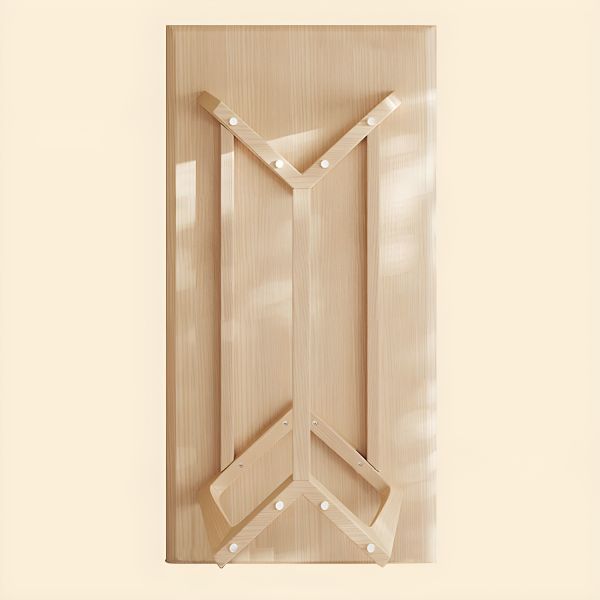 wooden base marble dining table minimalist design
