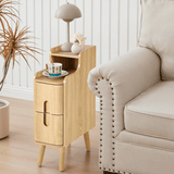 Minimalist nightstand set with décor styling