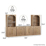 Luxury wooden display cabinet for living room
