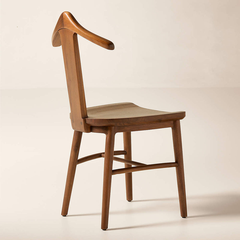 Elegant wooden garment stand chair