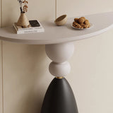 Luxury minimalist teak wood accent table contemporary interior design