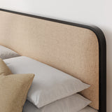 Elegant modern bedroom furniture teak bed