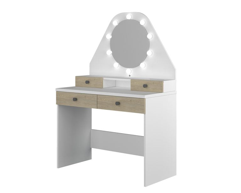 makeup desk with LED mirror modern design