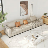 luxury living room sofa with black accent lines