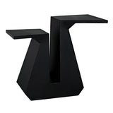 Designer black wooden side table modern décor