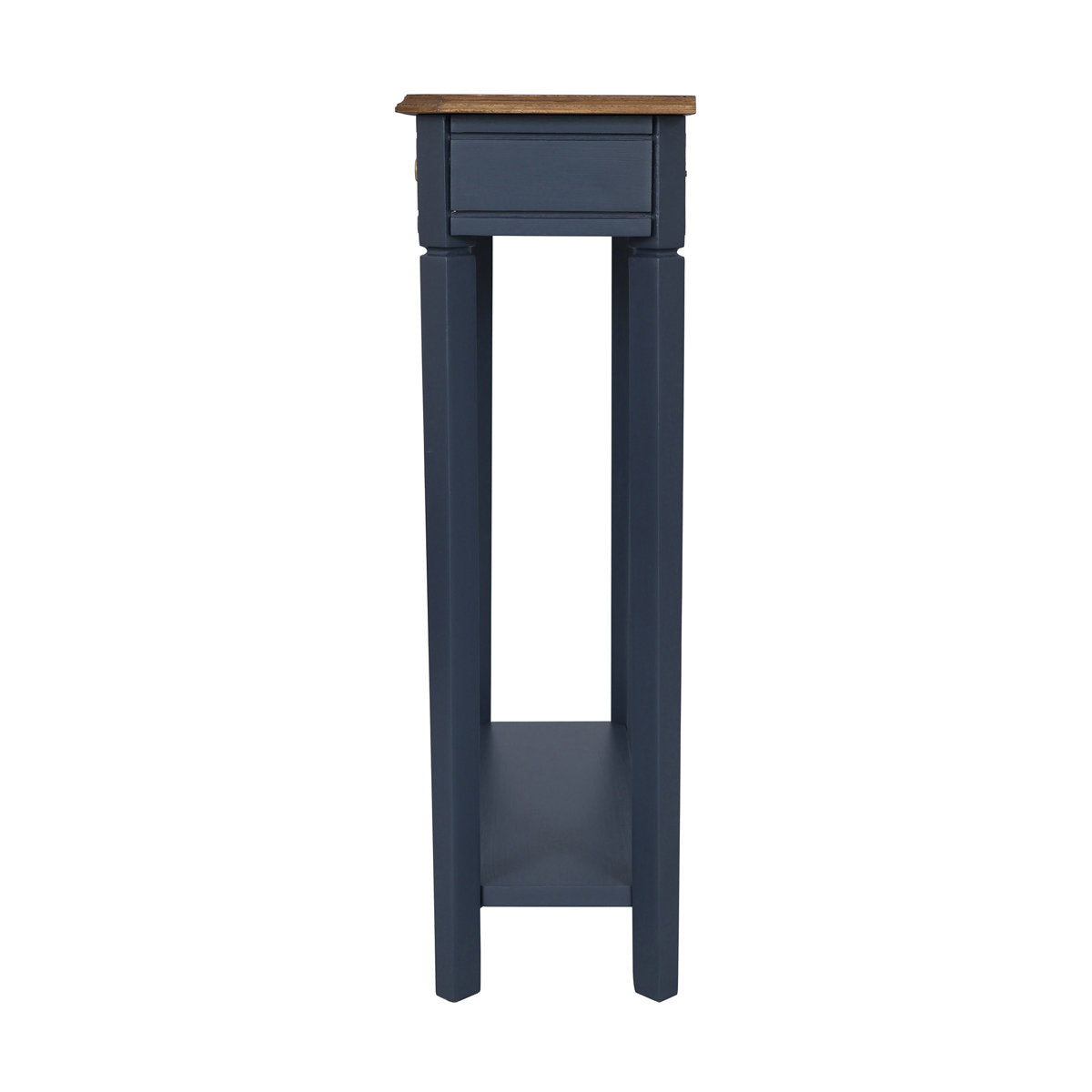 Wooden hallway table with storage drawer
