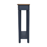 Wooden hallway table with storage drawer
