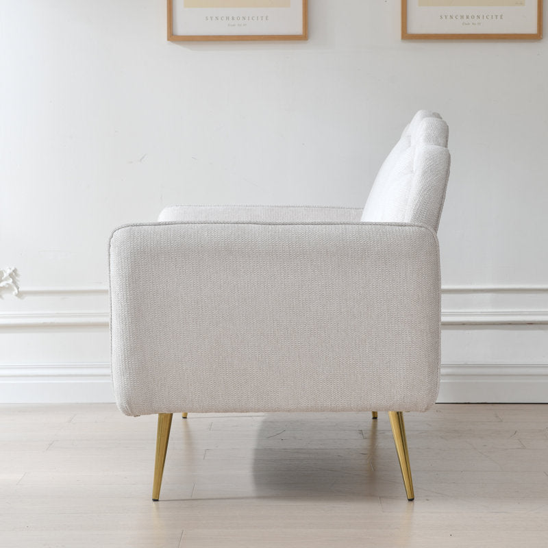 Elegant beige curved sofa by Sky Rise Decor Furniture