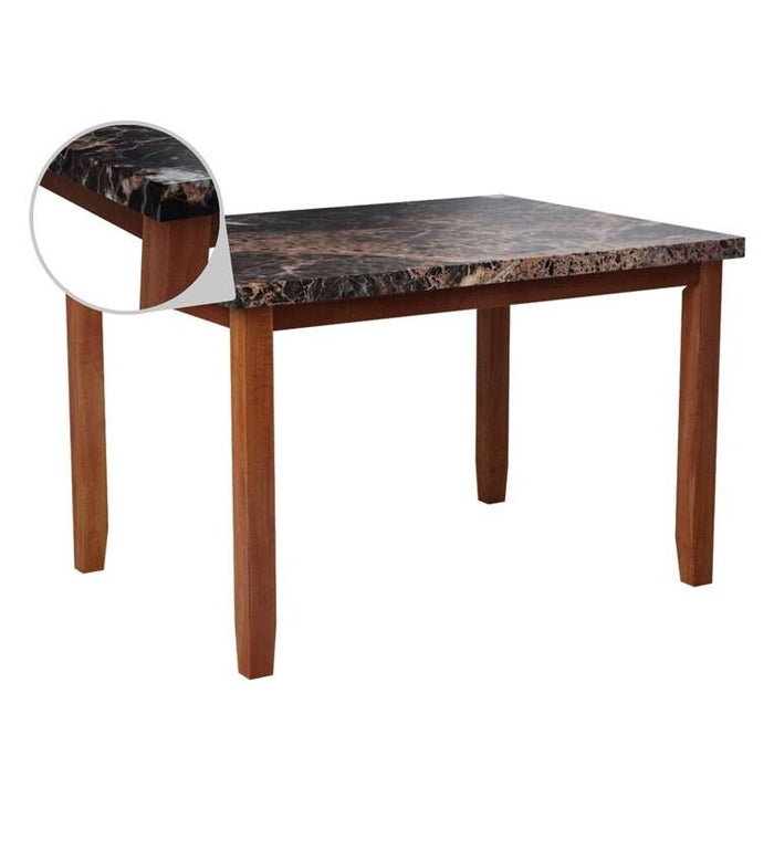 Elegant marble finish dining table set