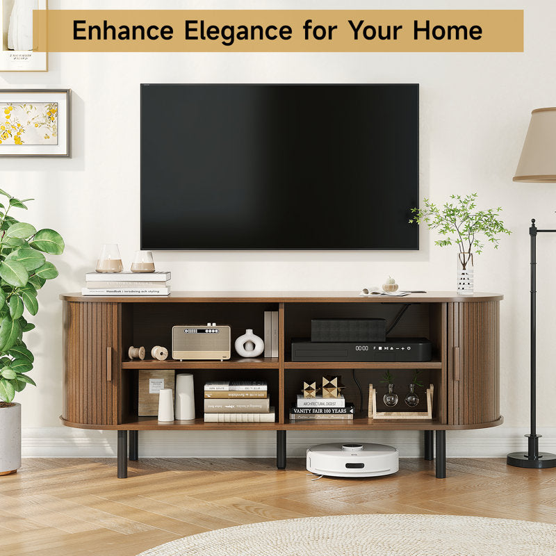 contemporary wood tv cabinet