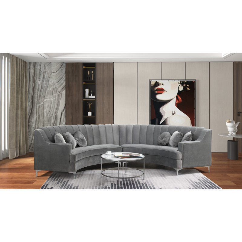 Premium teak wood upholstered sofa set