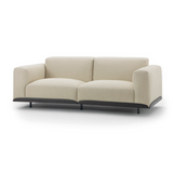 Scandinavian style beige fabric sofa