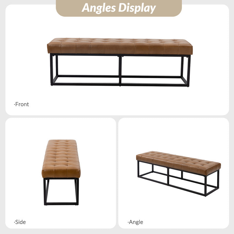 Durable teak wood seating bench