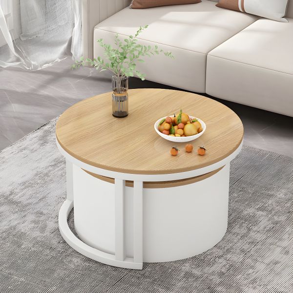 Stylish modern coffee table set with storage
