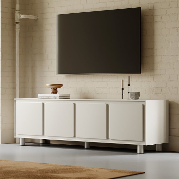 Wooden sideboard cabinet with concealed storage