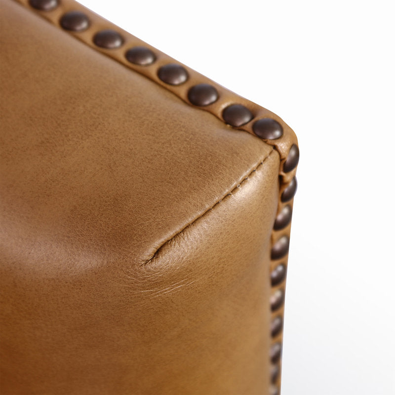 Premium teak wood pouf seating furniture