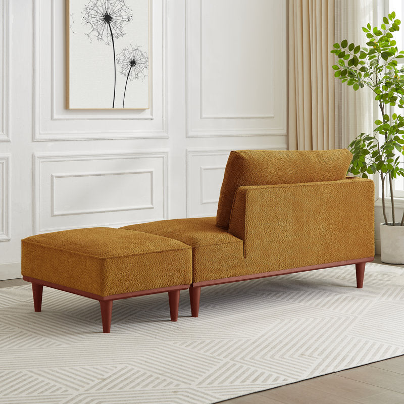 Modern designer sofa chaise for apartment living