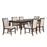 Solid teak wood dining table set for modern luxury homes