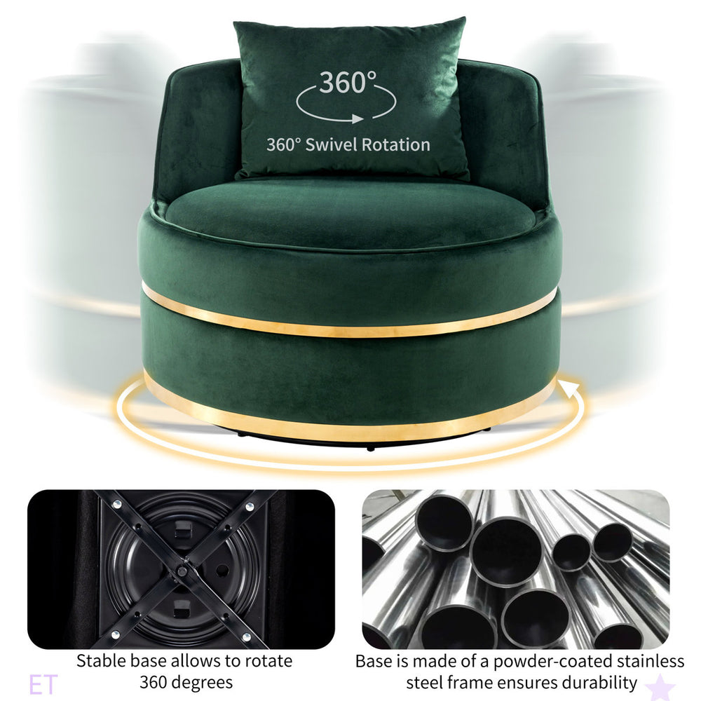 Premium velvet single seater accent chair
