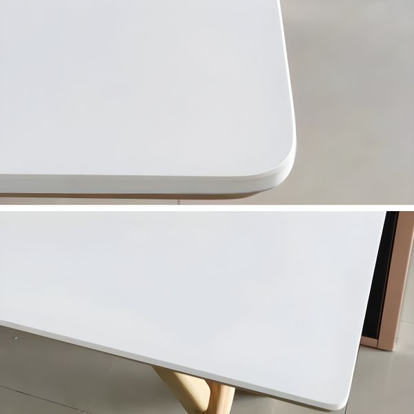 modern beige dining chairs with marble table