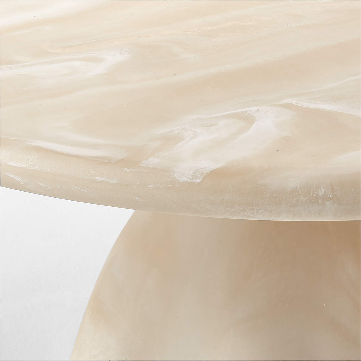 Minimalist teak wood coffee table with artistic pedestal base