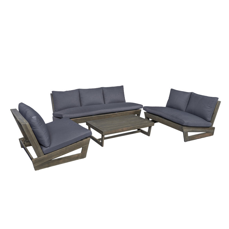 Premium outdoor teak wood sofa set