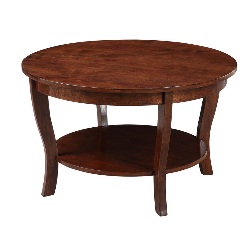 Premium round wooden center table for living room
