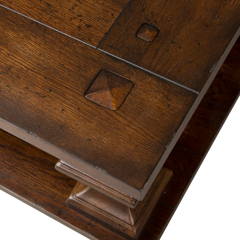 Durable handcrafted teak wood coffee table