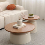 Wooden top coffee table set for living room