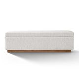 modern upholstered bench with storage