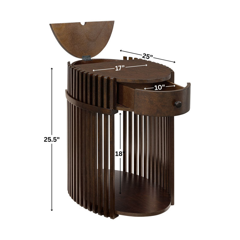 Elegant Round Teak Wood Table