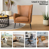 Luxury wingback lounge chair set for living room
