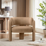 Contemporary beige accent chair for modern living room