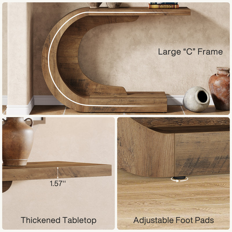 Handmade teak wood end table luxury living room decor