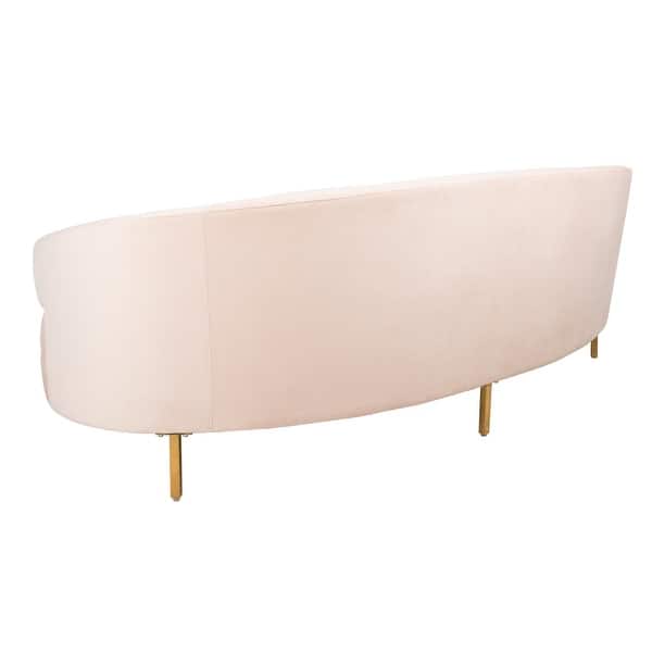 Handcrafted velvet sofa by Sky Rise Decor