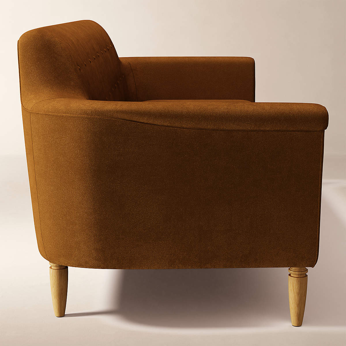 Comfortable modern sofa crafted from solid teak wood