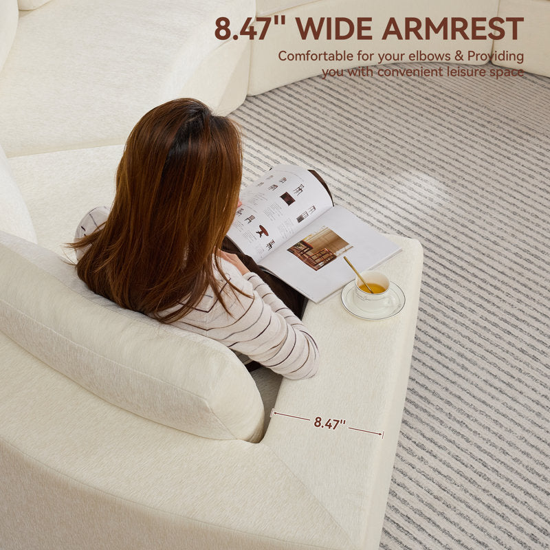 Designer curved sofa for luxury interiors