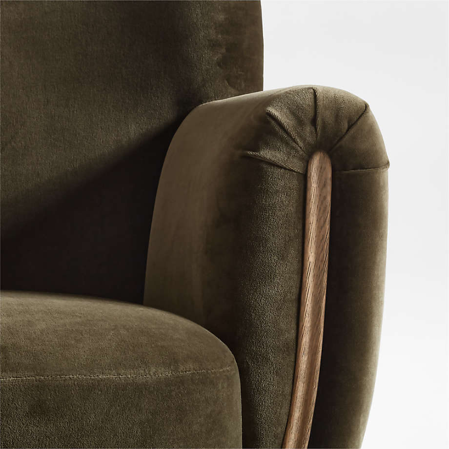 Modern luxury single sofa chair in teak wood