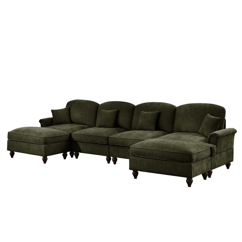 Premium handcrafted four-seater sectional sofa