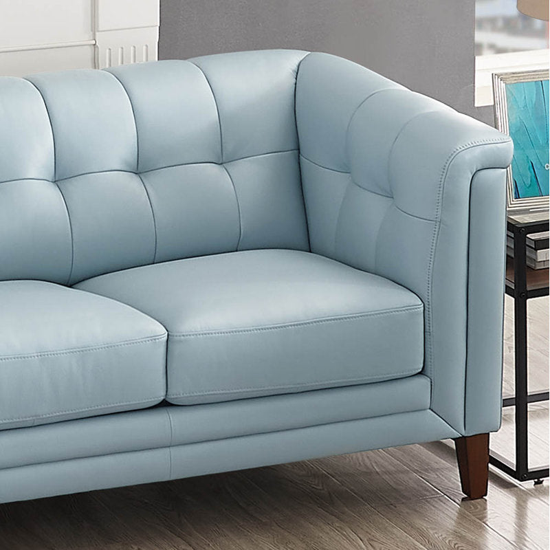 Stylish modern blue sofa for home