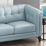 Stylish modern blue sofa for home