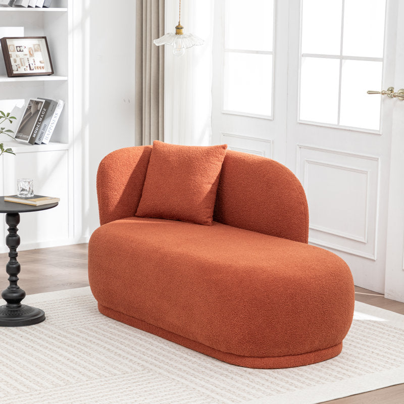 Premium teak wood accent chaise chair