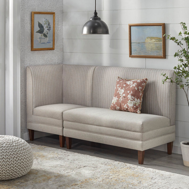 Solid teak wood dining nook bench seating