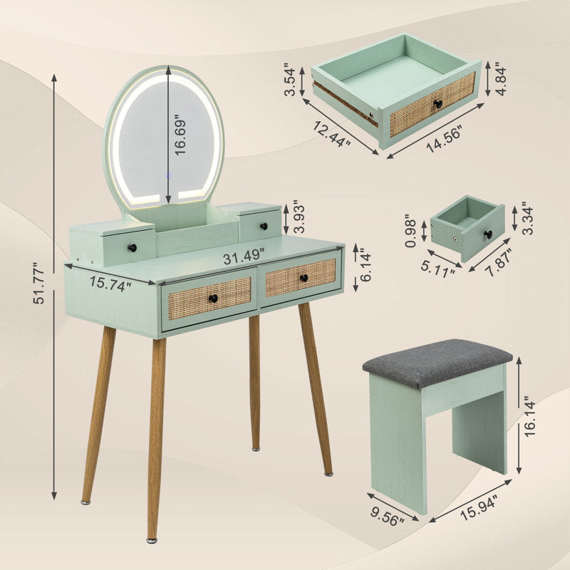 stylish bedroom vanity furniture set