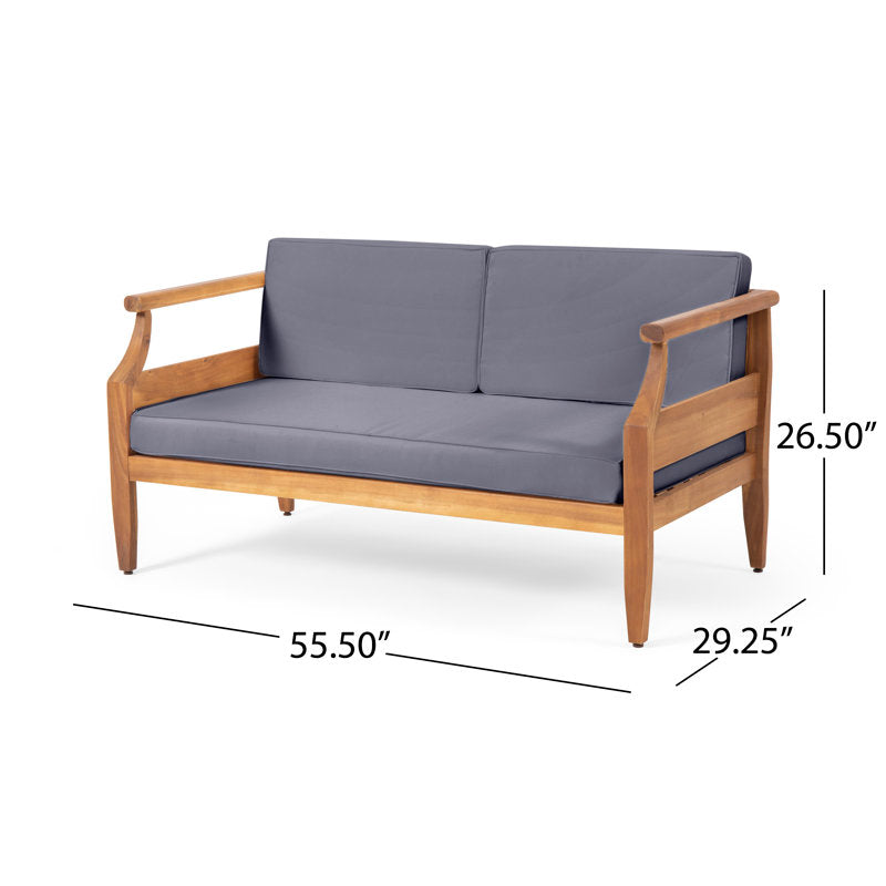 teak wood lounge sofa set modern interior
