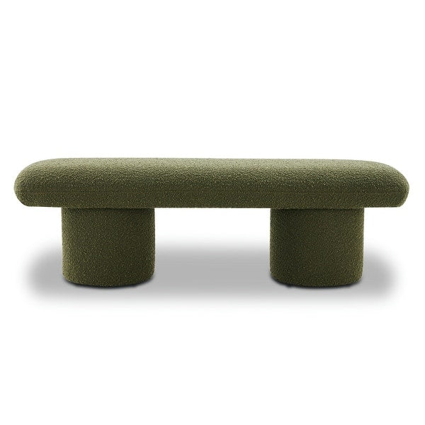 modern curved bench indoor decor