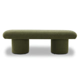 modern curved bench indoor decor
