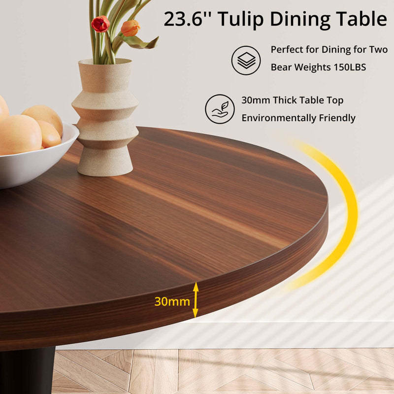 Stylish teak wood dining setup for modern home