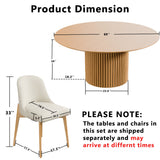 minimalist dining room furniture set round table