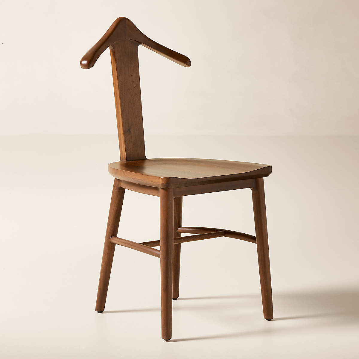 Luxury teak wood dressing room chair